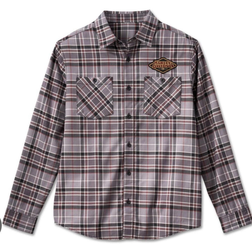 NWT MEN HARLEY DAVIDSON 120 YEARS ANNIVERSARY EDITION BUTTON DOWN SHIRT